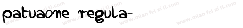 patuaone regula字体转换